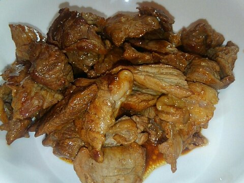 牛肉のバター醤油炒め